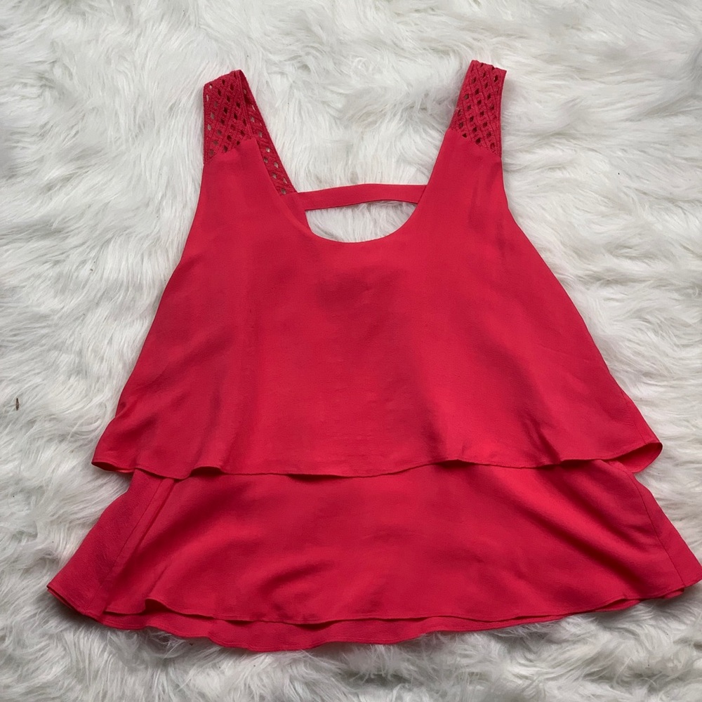 Anthro HD in Paris Tiered Swing Tank, Sz 0 - Picture 2 of 7